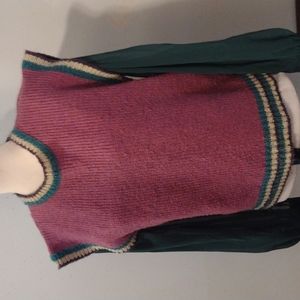 Women's size large alpenblick sweater,vest style, gently loved once b4